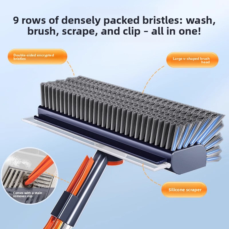 Double-sided floor brush
