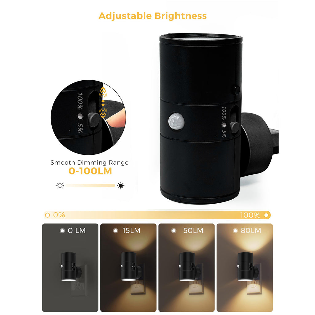 Intelligent Motion Sensor LED Night Light with Dual Lighting Modes