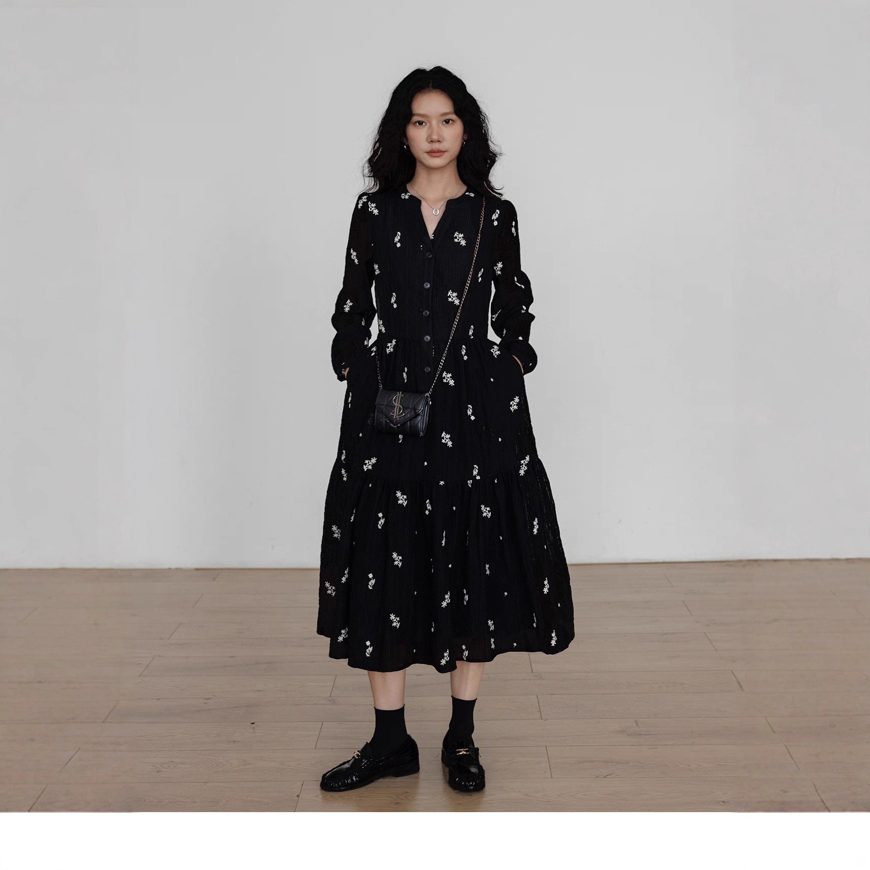 Retro corduroy dress