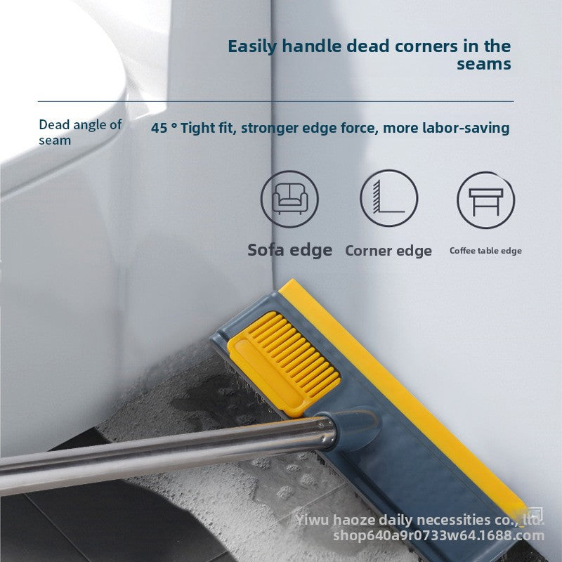 Long-handled stiff-haired brush