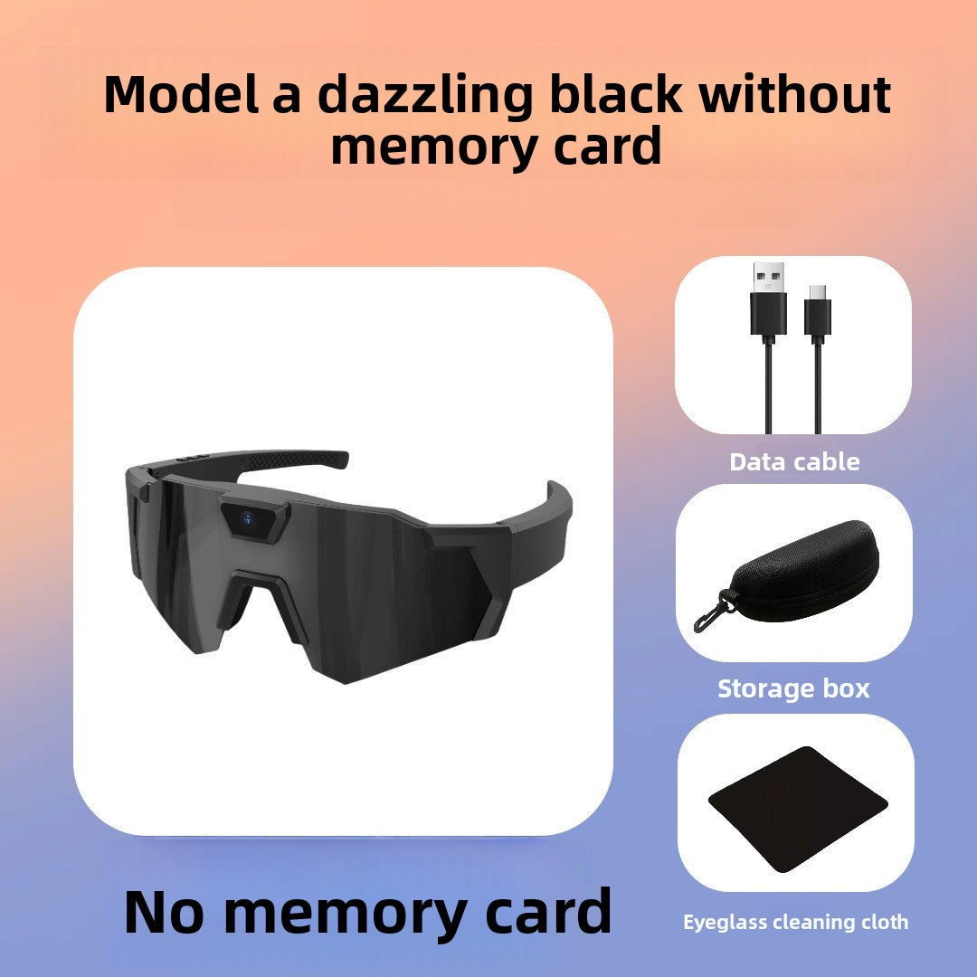 Sunglasses with camera for cycling