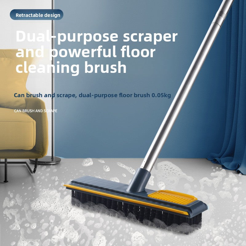 Long-handled stiff-haired brush