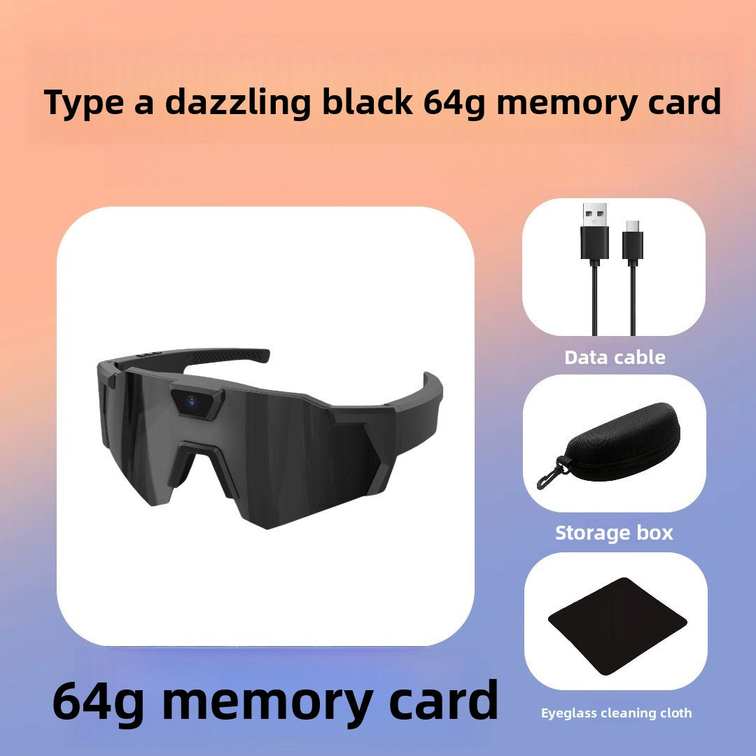 Sunglasses with camera for cycling