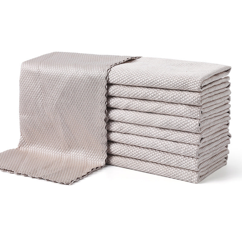 Household cleaning fish scale cloth