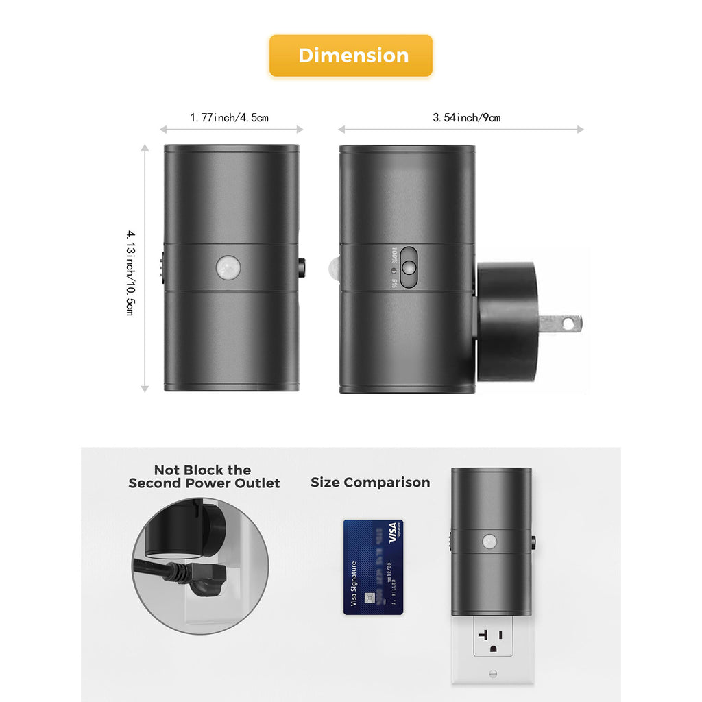 Intelligent Motion Sensor LED Night Light with Dual Lighting Modes