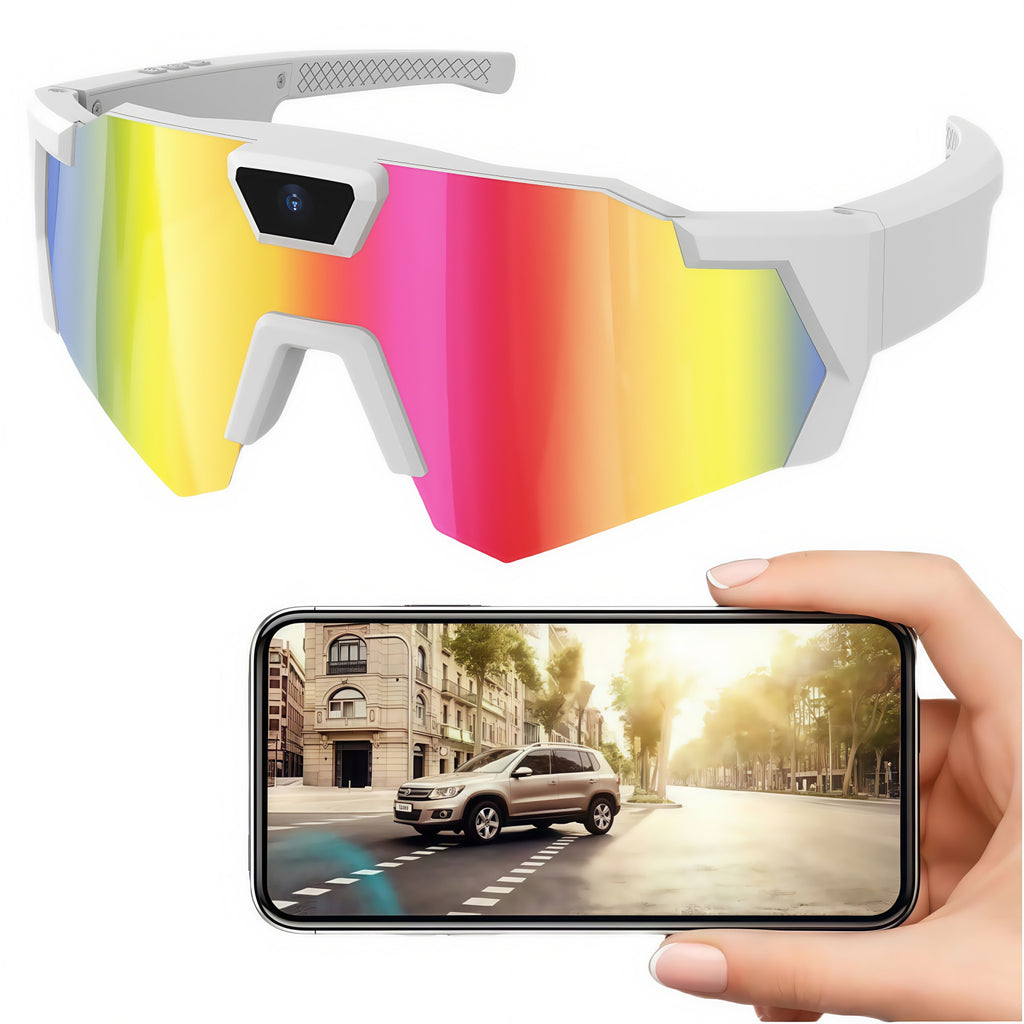 Sunglasses with camera for cycling