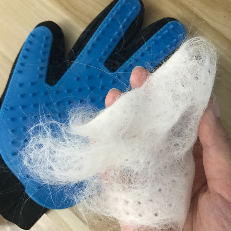 Cat petting gloves for pet cleaning