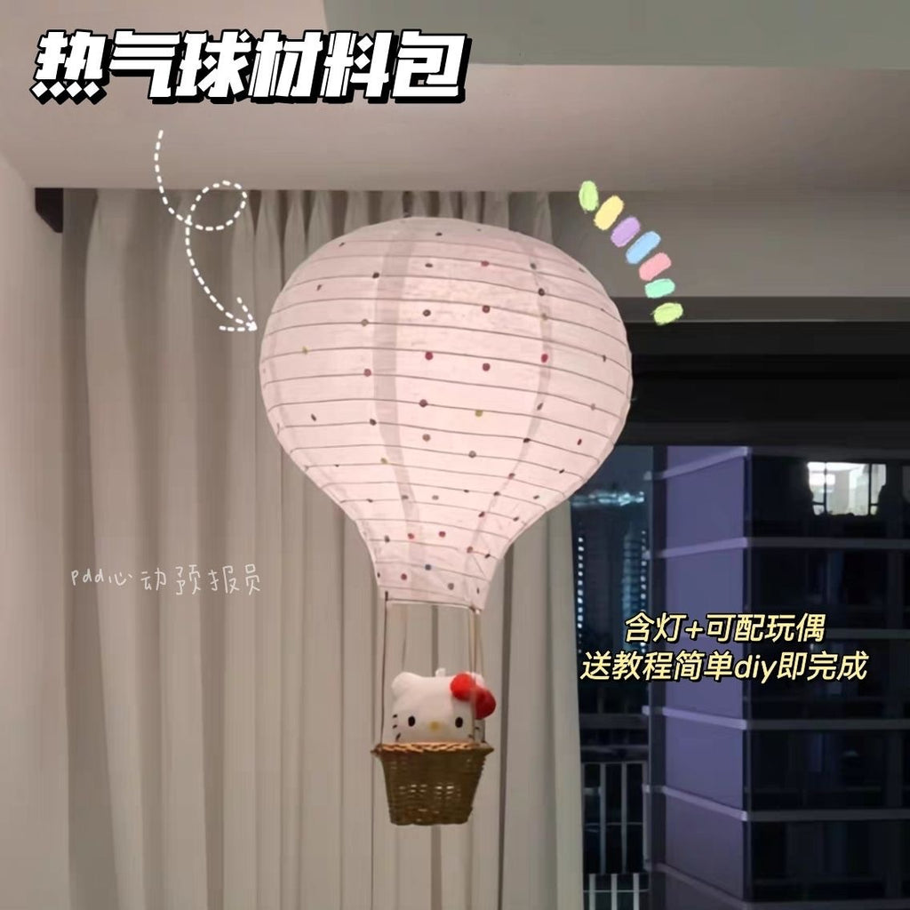 Handmade Hot Air Balloon Decoration Kit with Lights