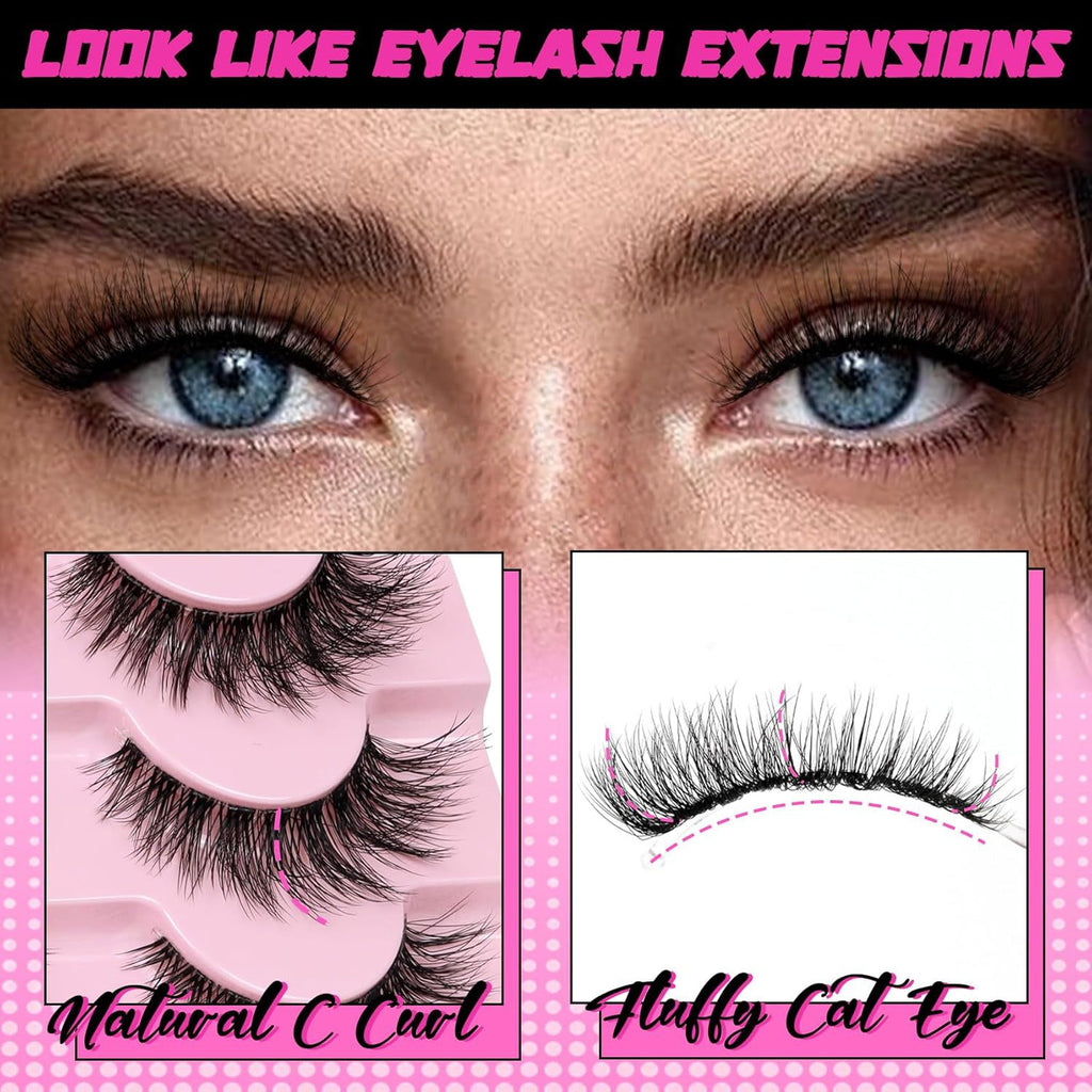 Natural, thick, and realistic false eyelashes
