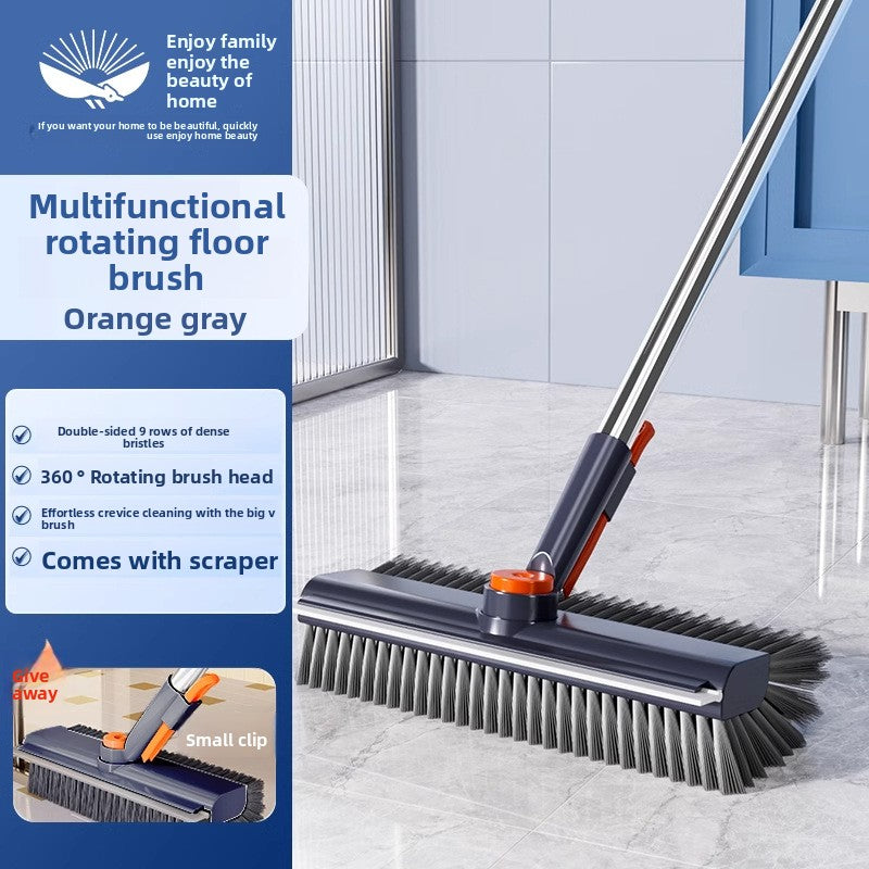 Double-sided floor brush