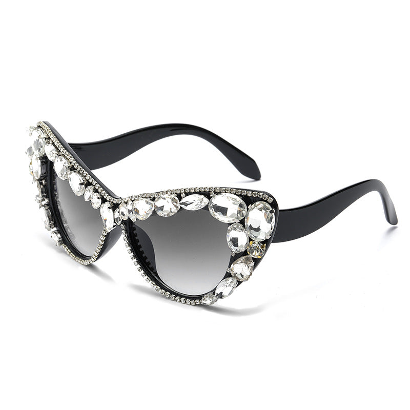 Fashion Cat Eye Rhinestone Sunglasses