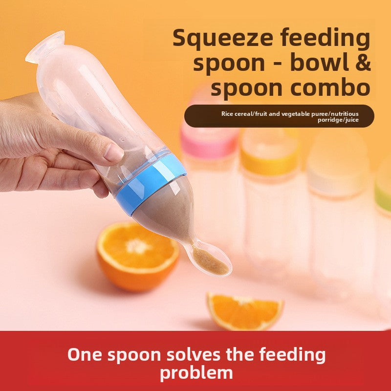 ?MOQ?5? Silicone baby food feeding bottle