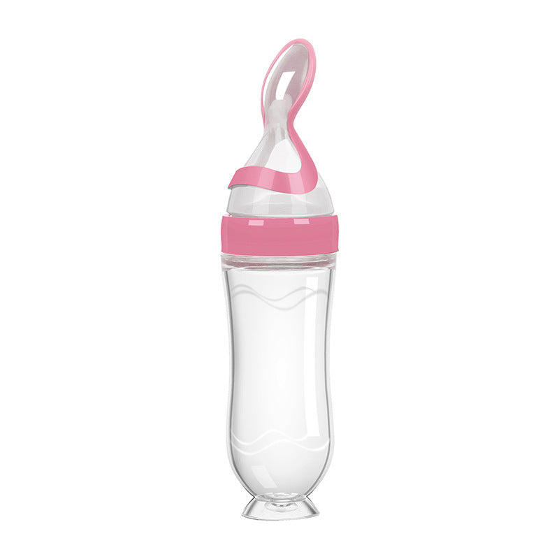 ?MOQ?5? Silicone baby food feeding bottle