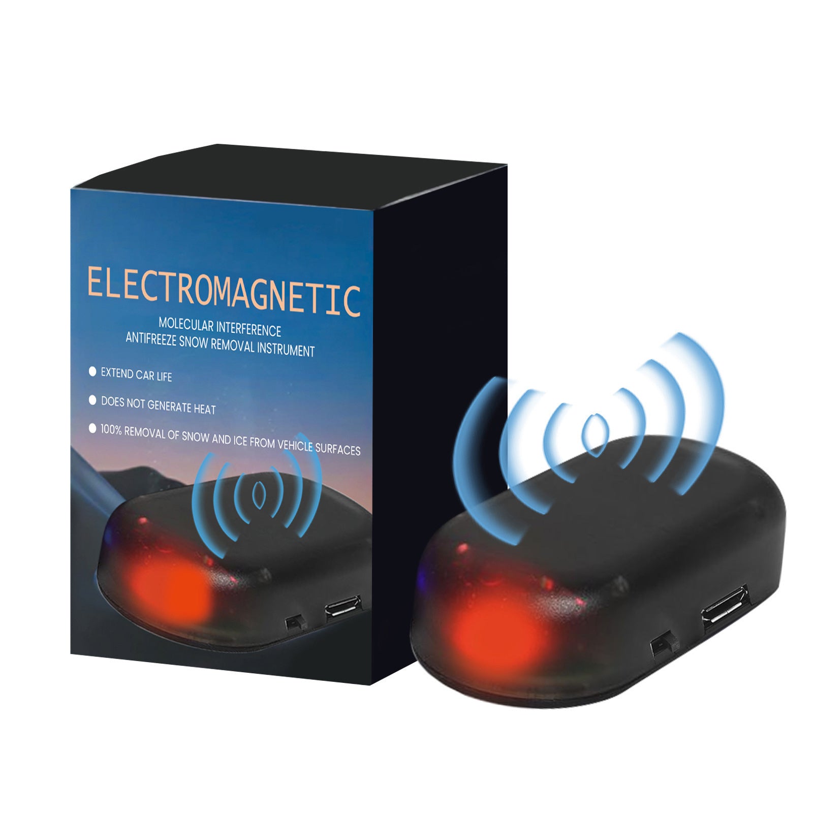 Vehicle window glass winter anti-icing and snow covering interference device