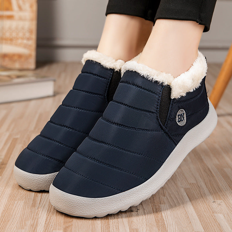 Thick-waist cotton shoes