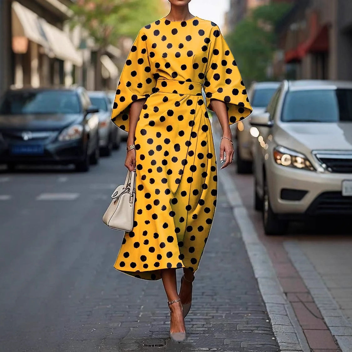 Printed elegant dress