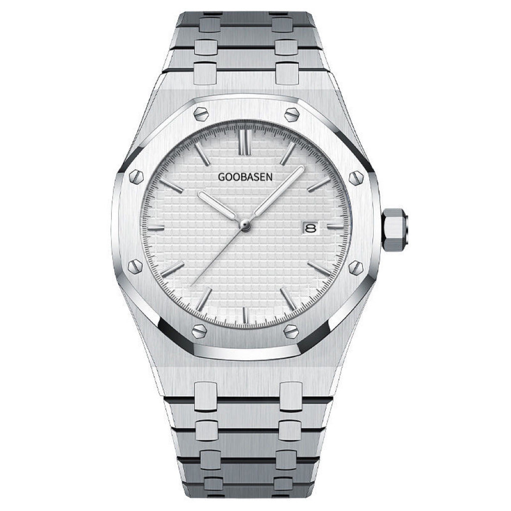 Men's see-through bottom imitation mechanical watches