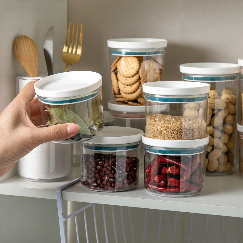 Transparent storage jars for household kitchens