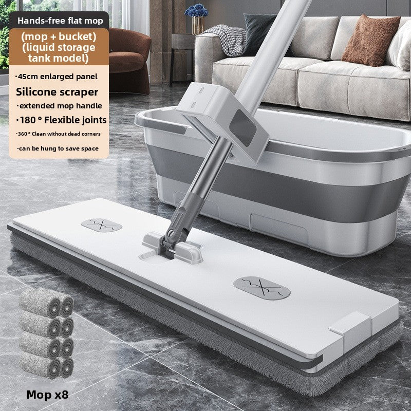 Flat mop household