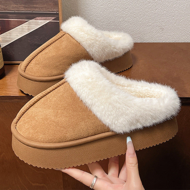 Thick-soled, non-slip, warm, and comfortable slippers