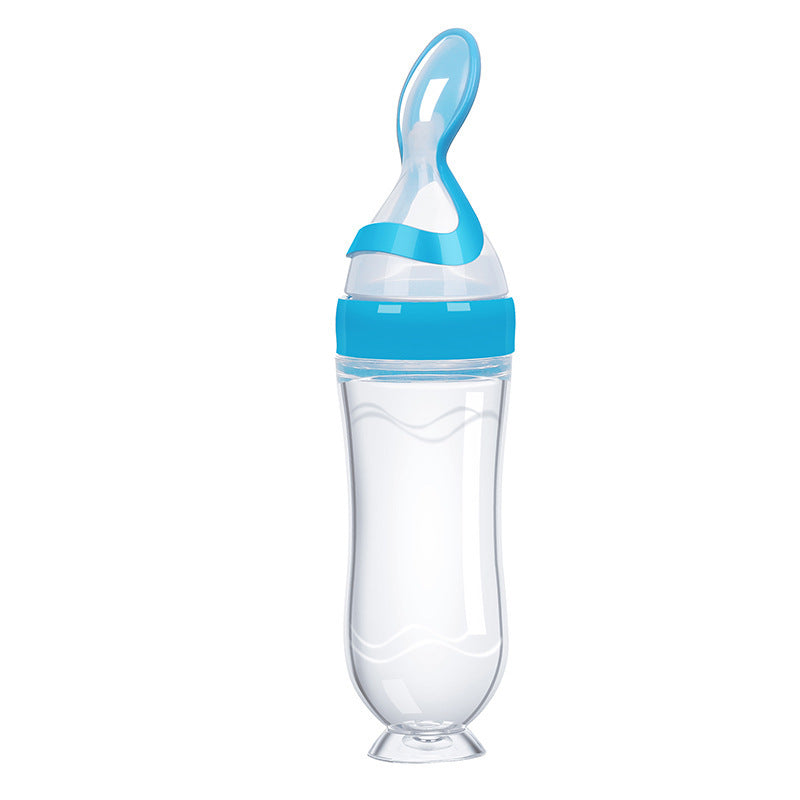 ?MOQ?5? Silicone baby food feeding bottle