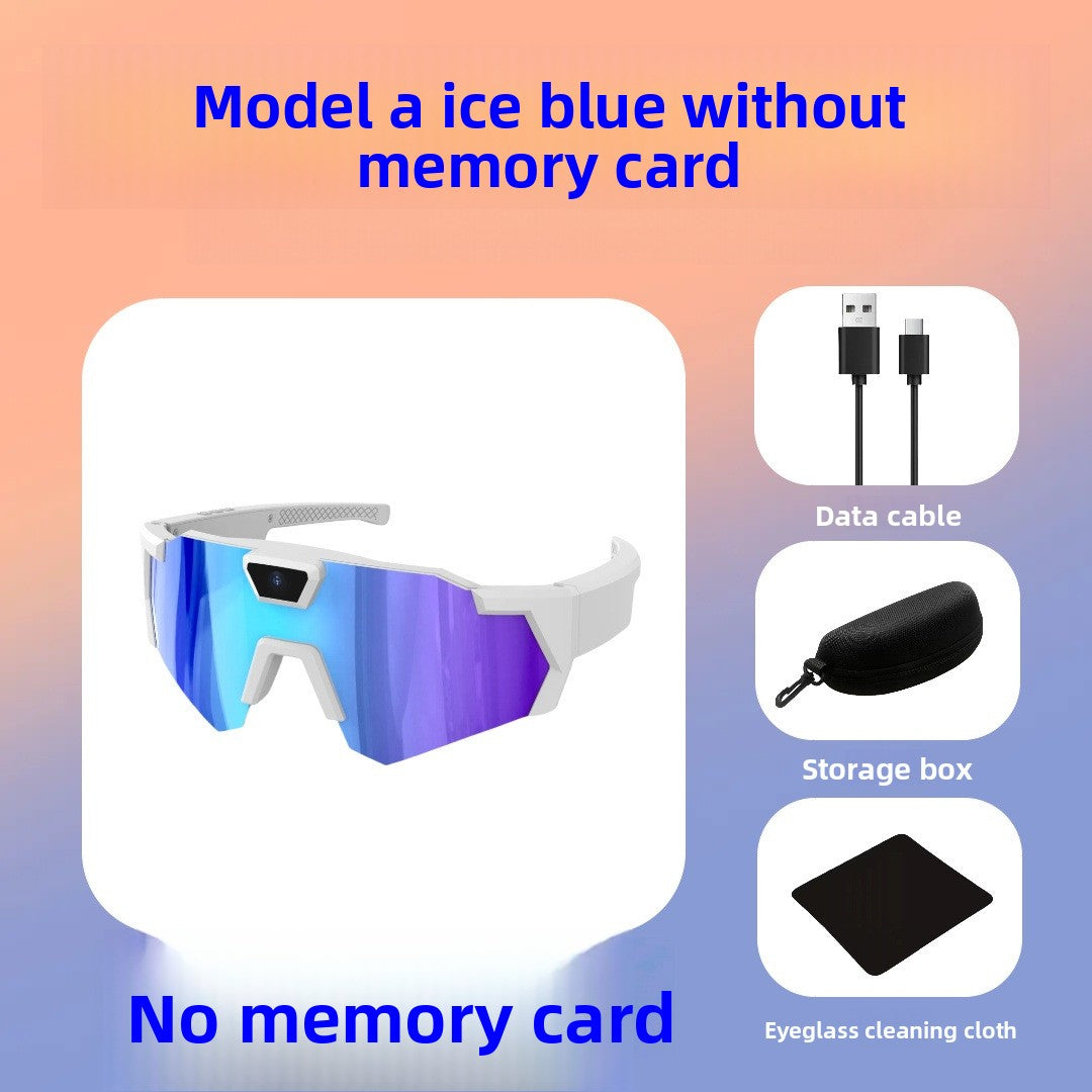 Sunglasses with camera for cycling