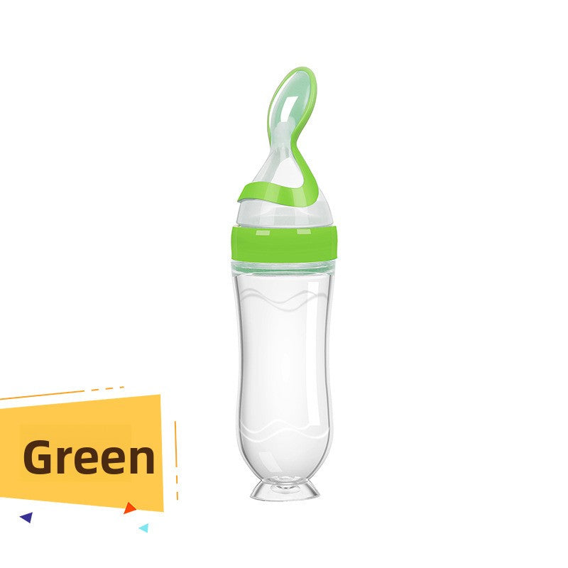 ?MOQ?5? Silicone baby food feeding bottle