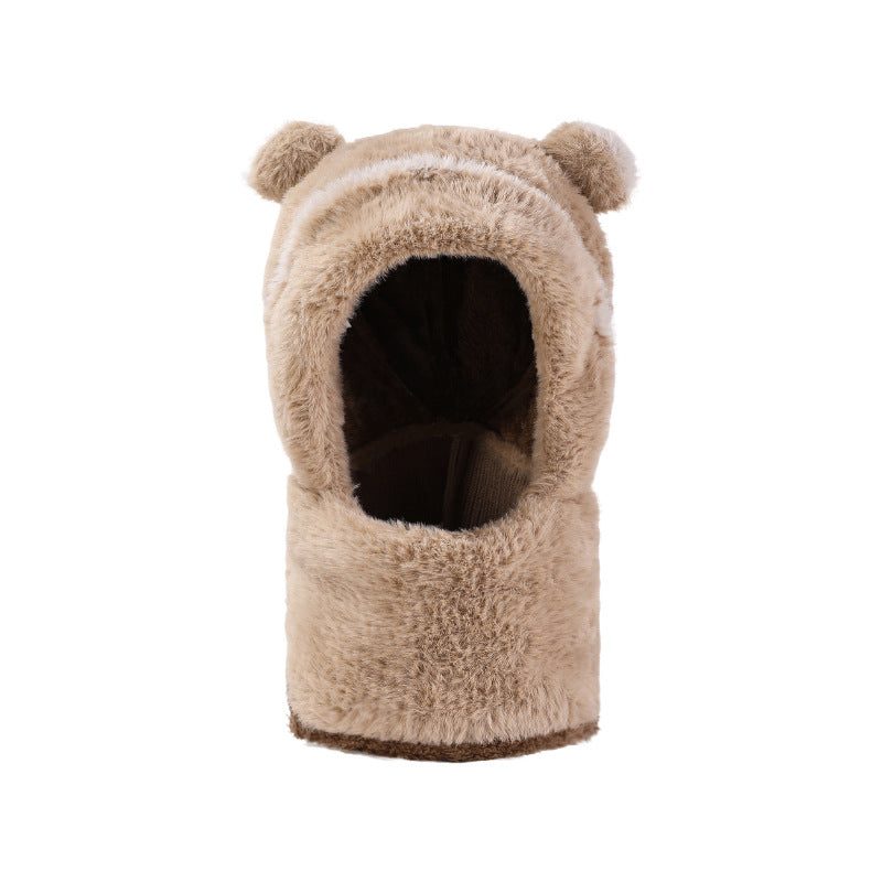 Warm Knitted Hat Scarf Mask Set