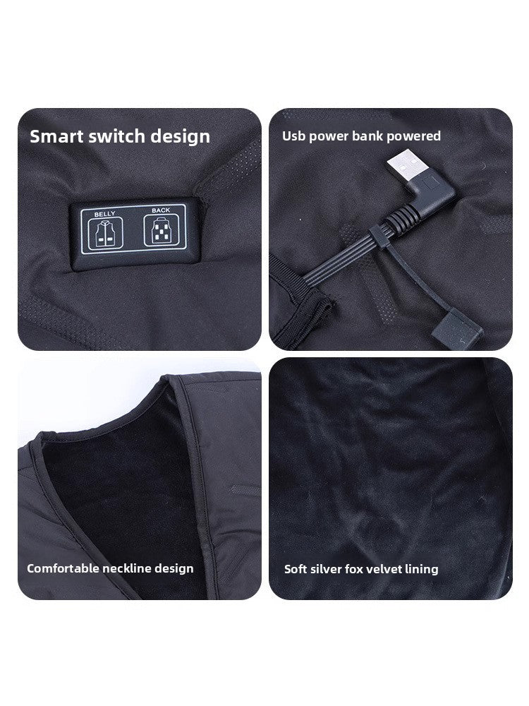Smart Heating Cotton Vest with 5-Zone Warmth