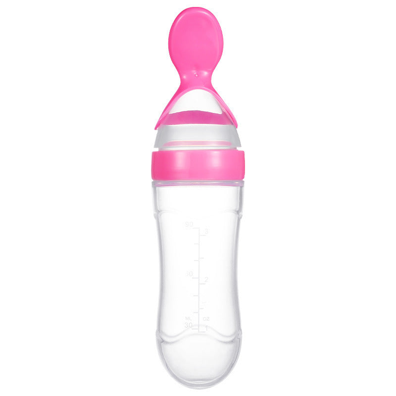 ?MOQ?5? Silicone baby food feeding bottle