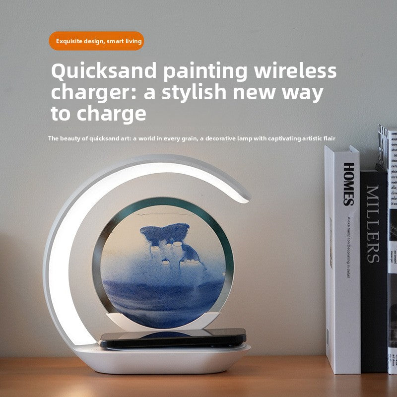 Flow Sand Wireless Charging Desk Lamp