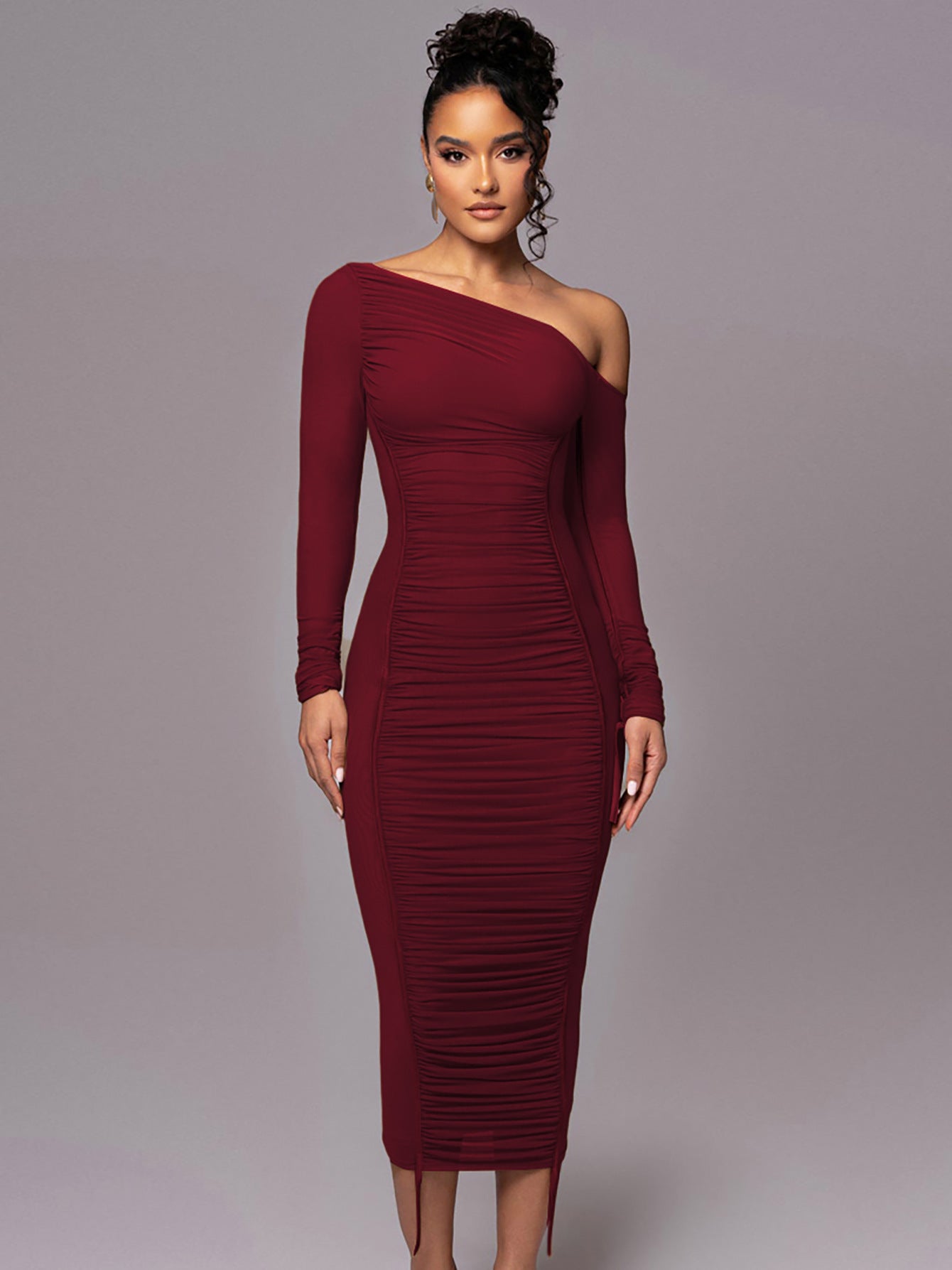 Womens Mesh Panel Bodycon Dress