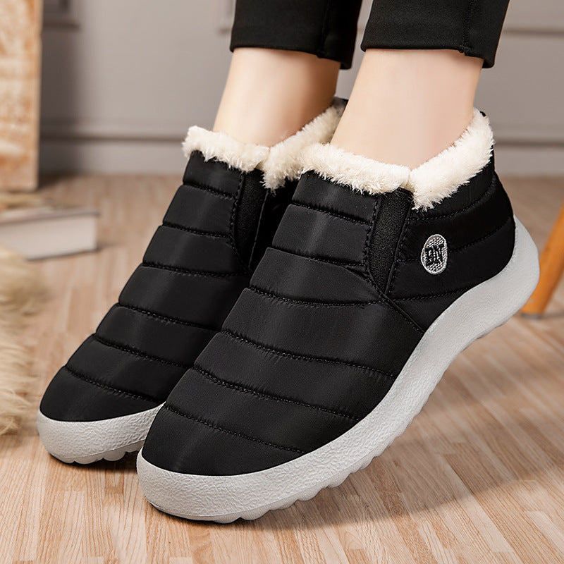 Thick-waist cotton shoes