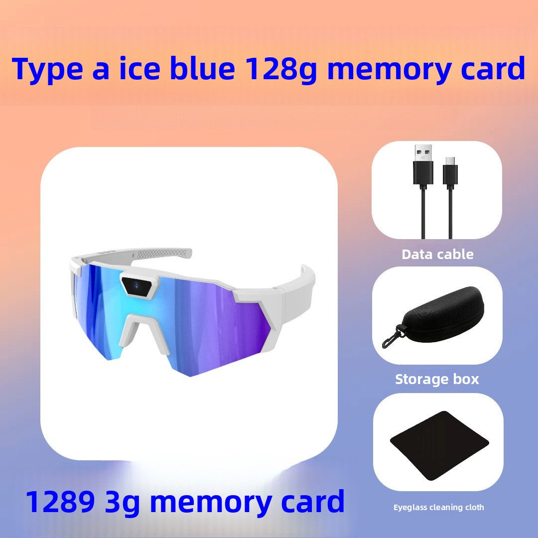 Sunglasses with camera for cycling