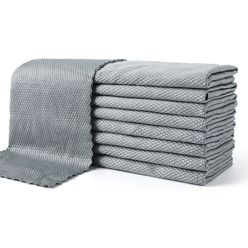 Household cleaning fish scale cloth