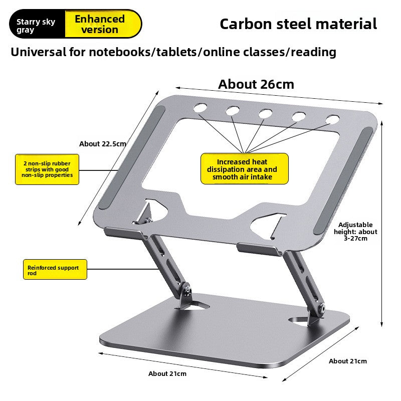 Adjustable Laptop Stand with 360 Rotation