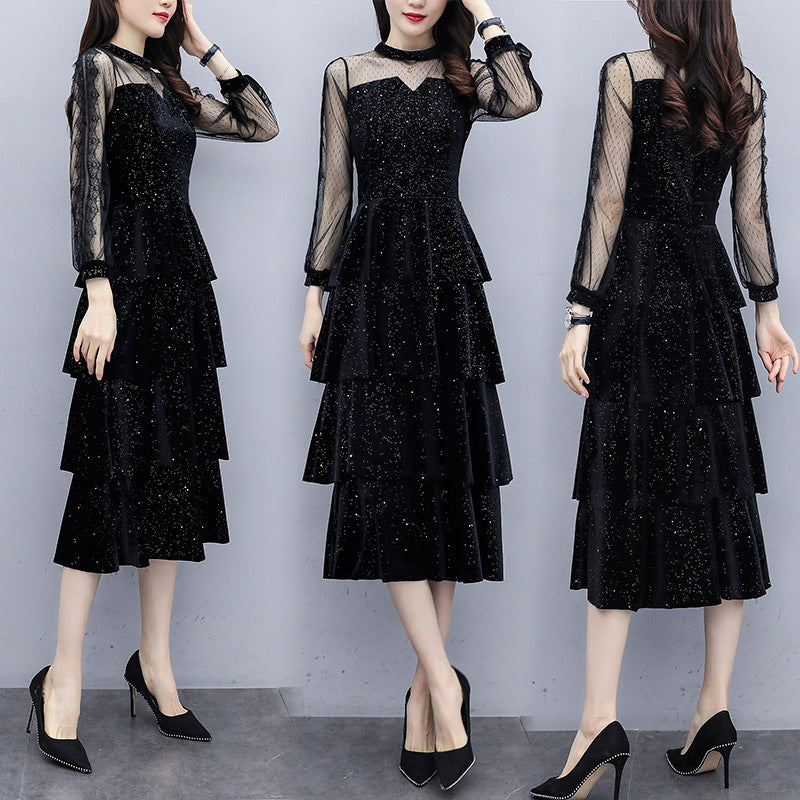 Womens Velvet Dress