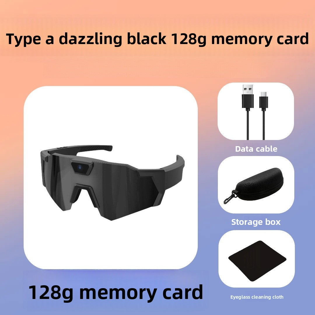 Sunglasses with camera for cycling