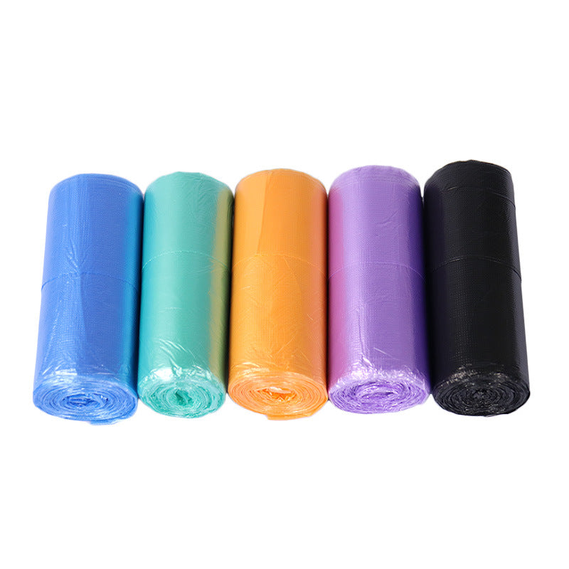 Disposable black plastic bags for household kitchens