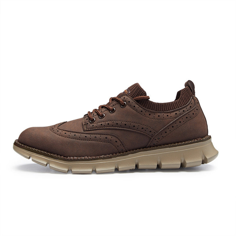 Casual Leather Brogue Mens Shoes