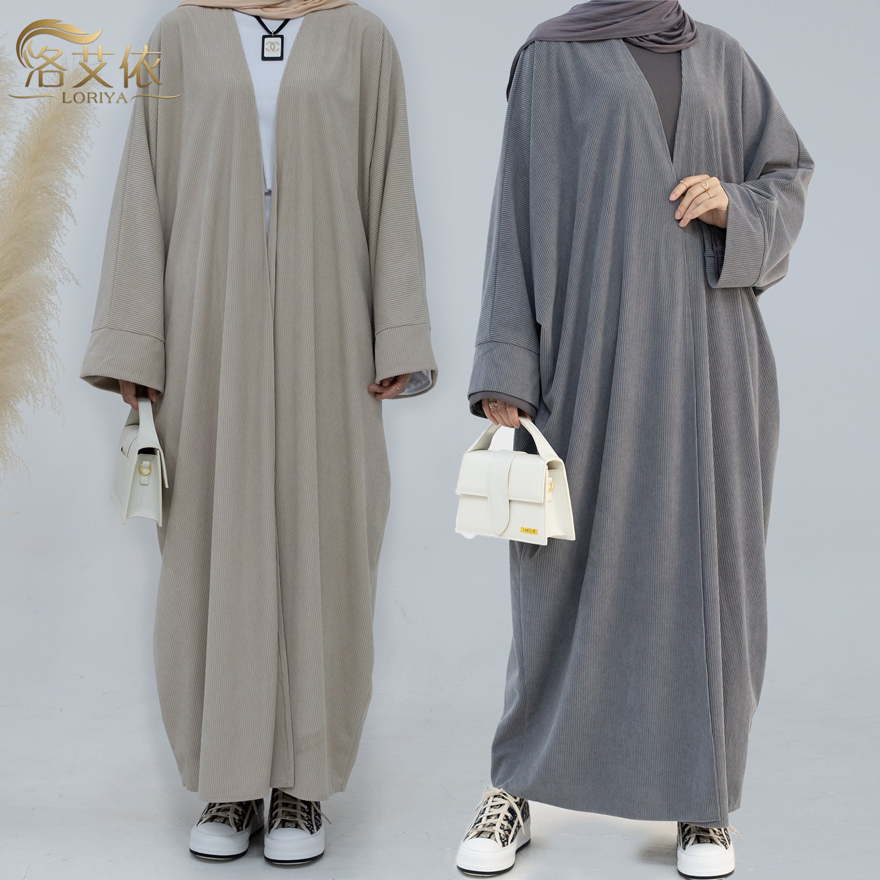 Womens Corduroy Cardigan Dress