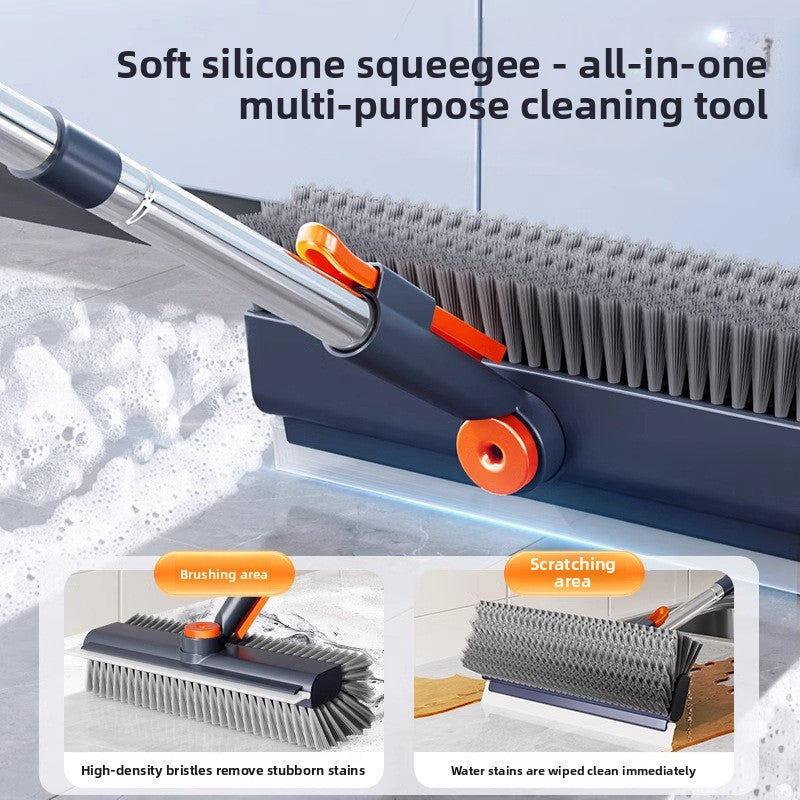 Double-sided floor brush