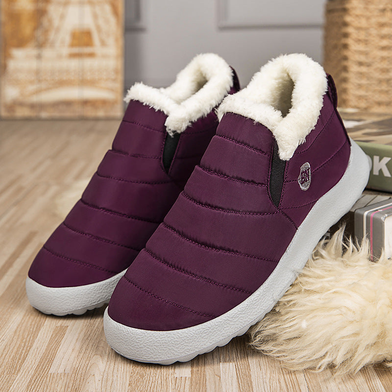 Thick-waist cotton shoes