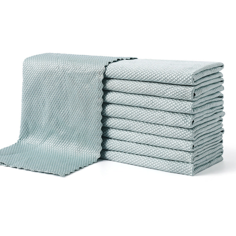 Household cleaning fish scale cloth