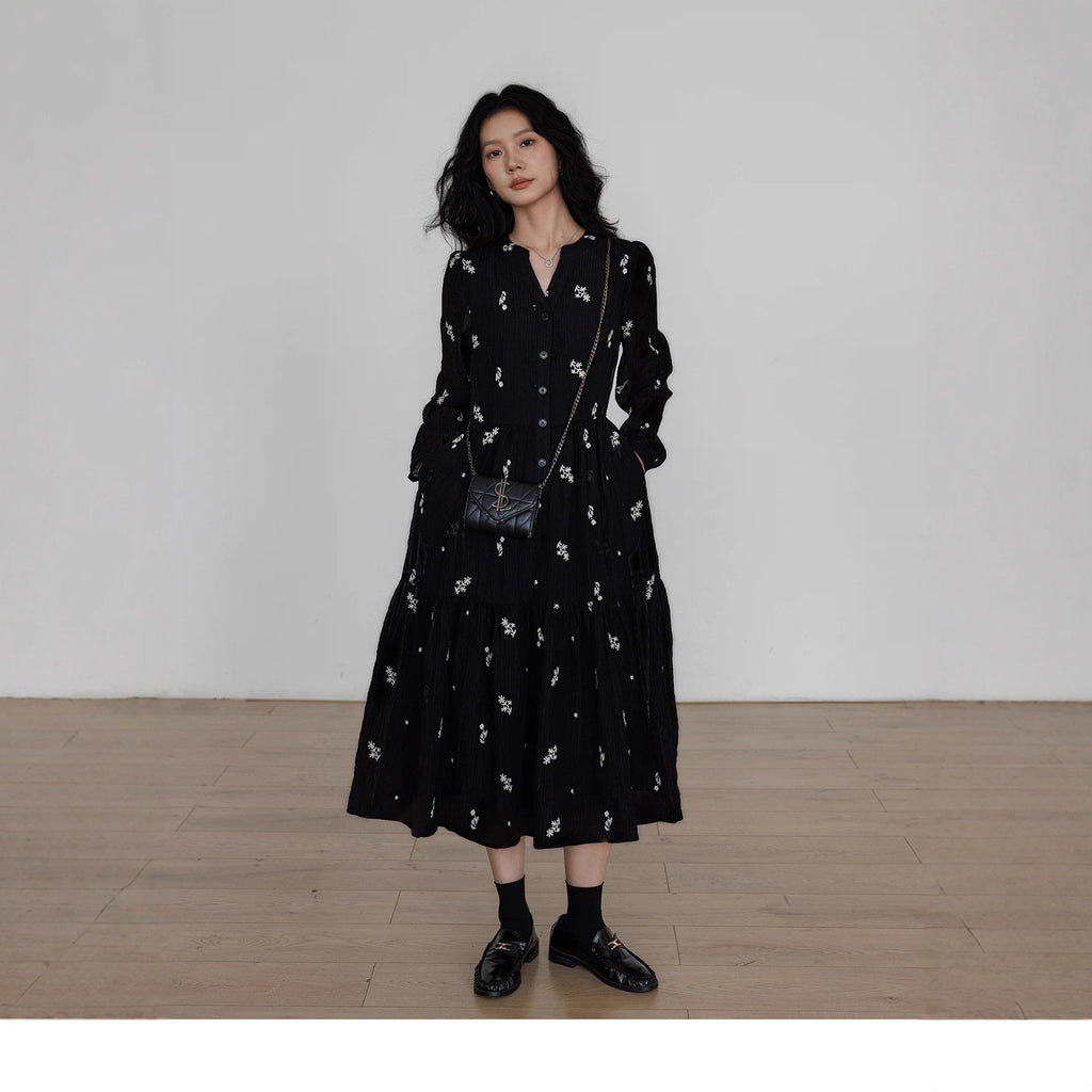 Retro corduroy dress