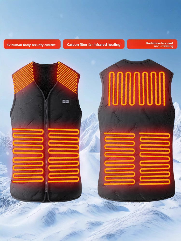 Smart Heating Cotton Vest with 5-Zone Warmth