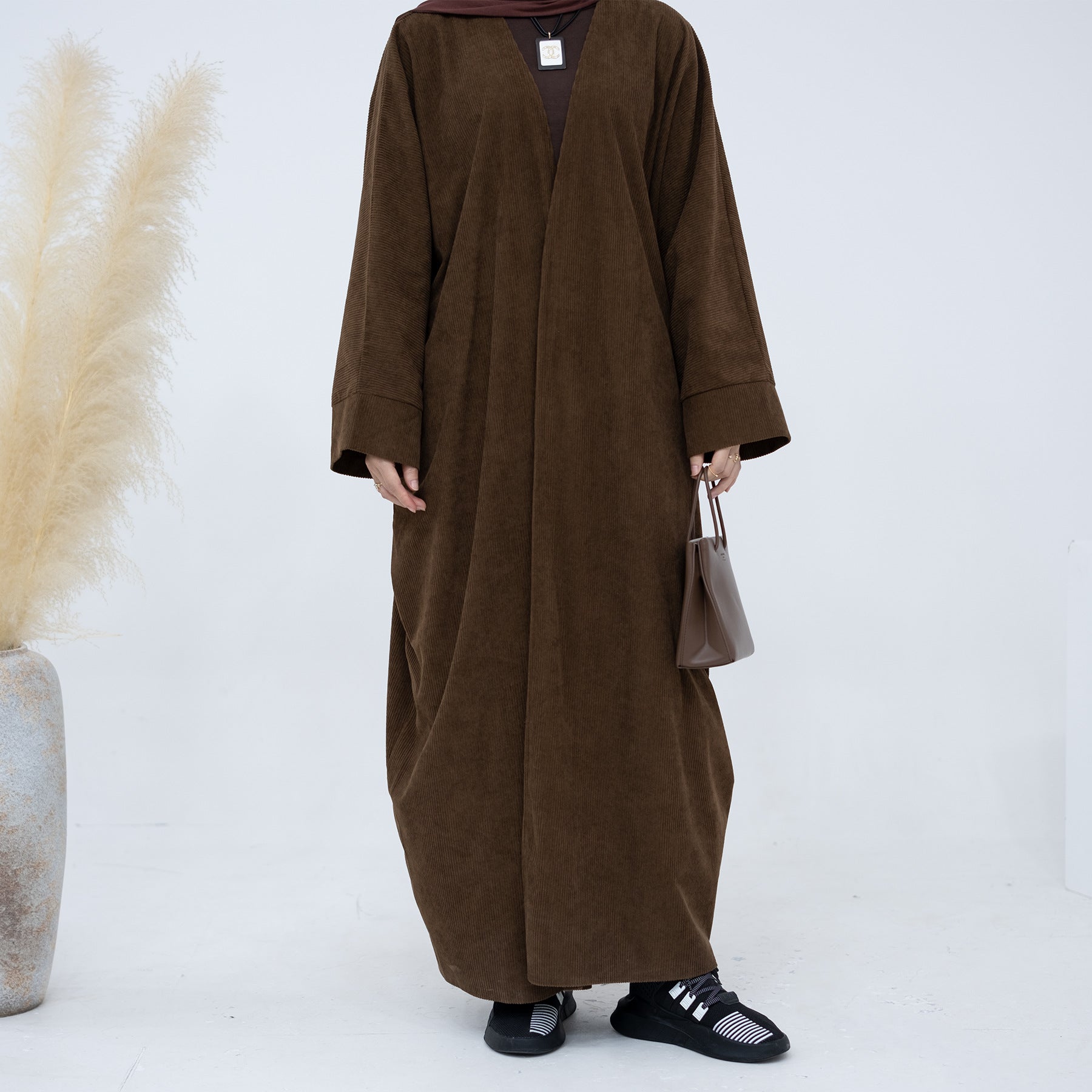 Womens Corduroy Cardigan Dress