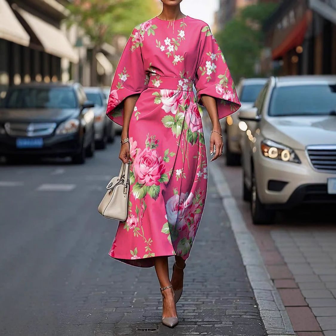 Printed elegant dress