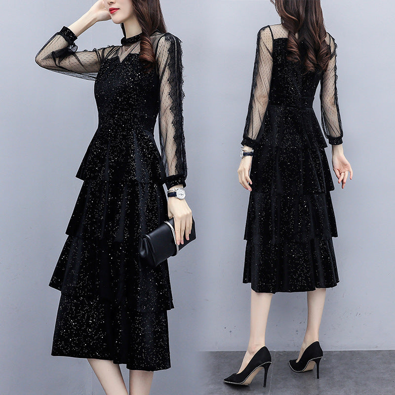 Womens Velvet Dress