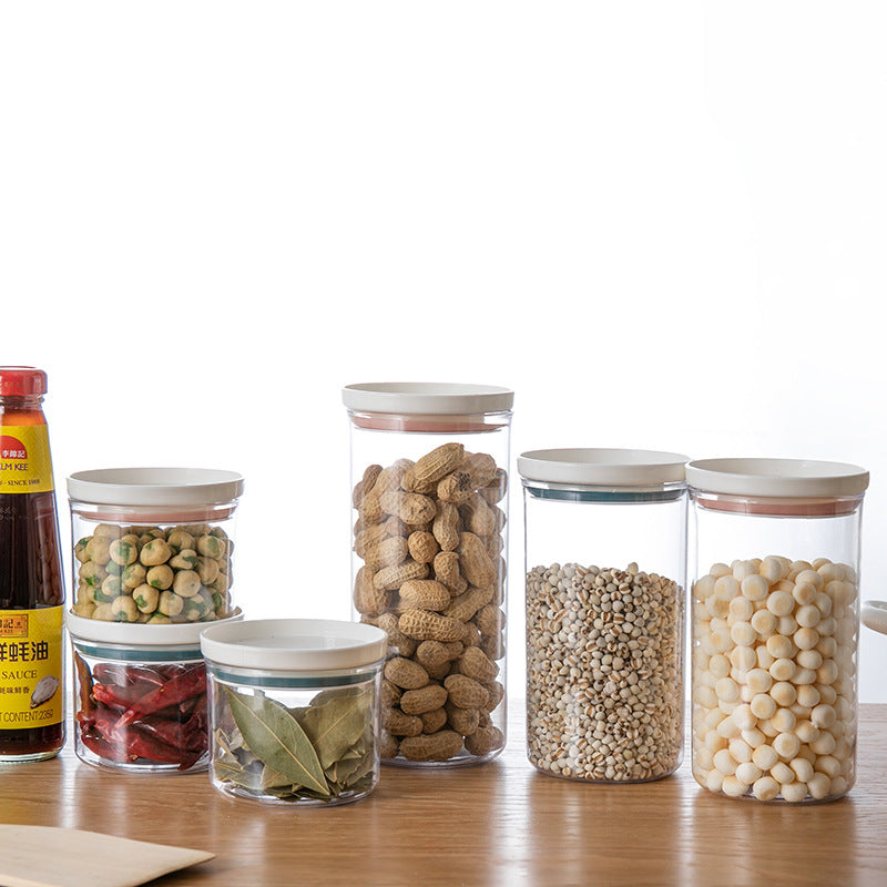 Transparent storage jars for household kitchens